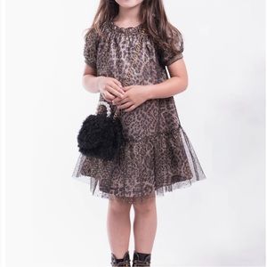 Girls Dress Imoga Naomi Leopard